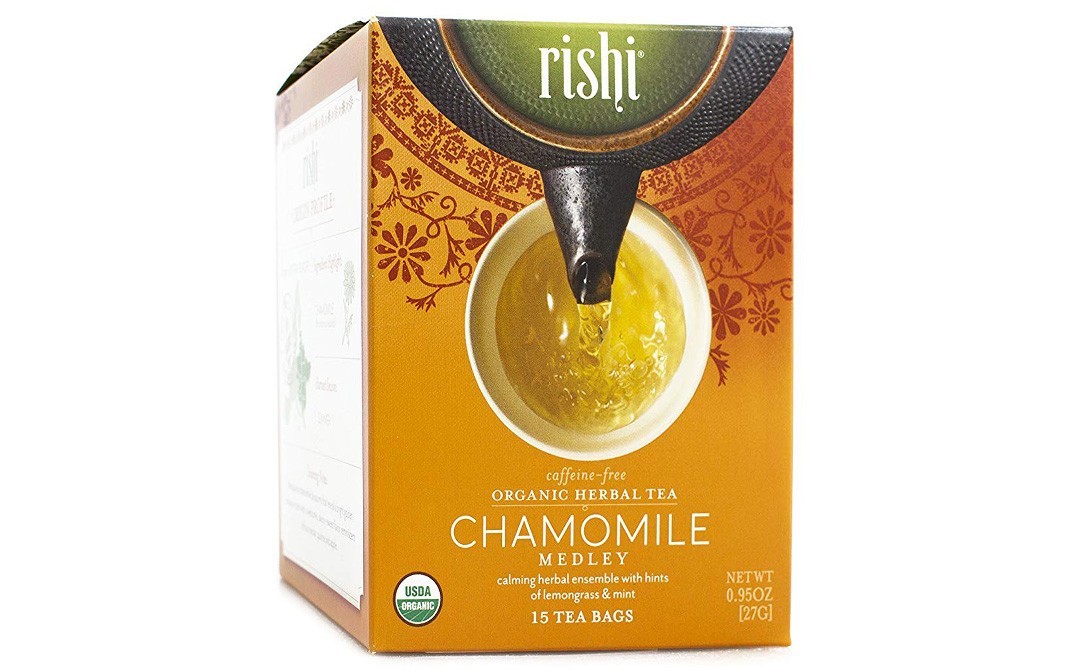 Rishi Tea Organic Herbal Tea, Chamomile Medley   Box  15 pcs